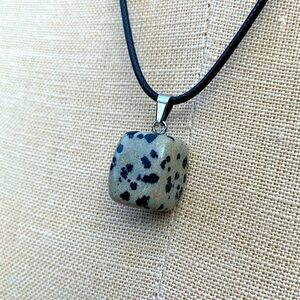 Handmade Funky Genuine Stone Chunk Amulet Necklace